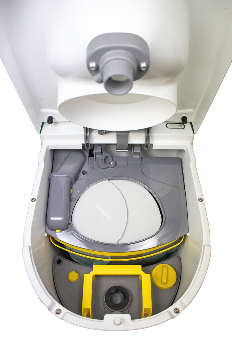 SEPARETT TINY COMPOSTABLE DIVERTER TOILET WITH INTERNAL URINE TANK